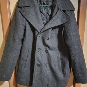 George | Men's Button-up Trenchcoat | Color: Black | Size: M